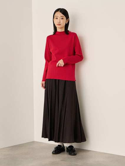 ハイネック総針ニットプルオーバー≪手洗い可能≫