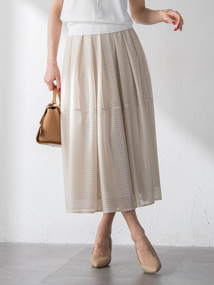 ラッセルレースチェックスカート