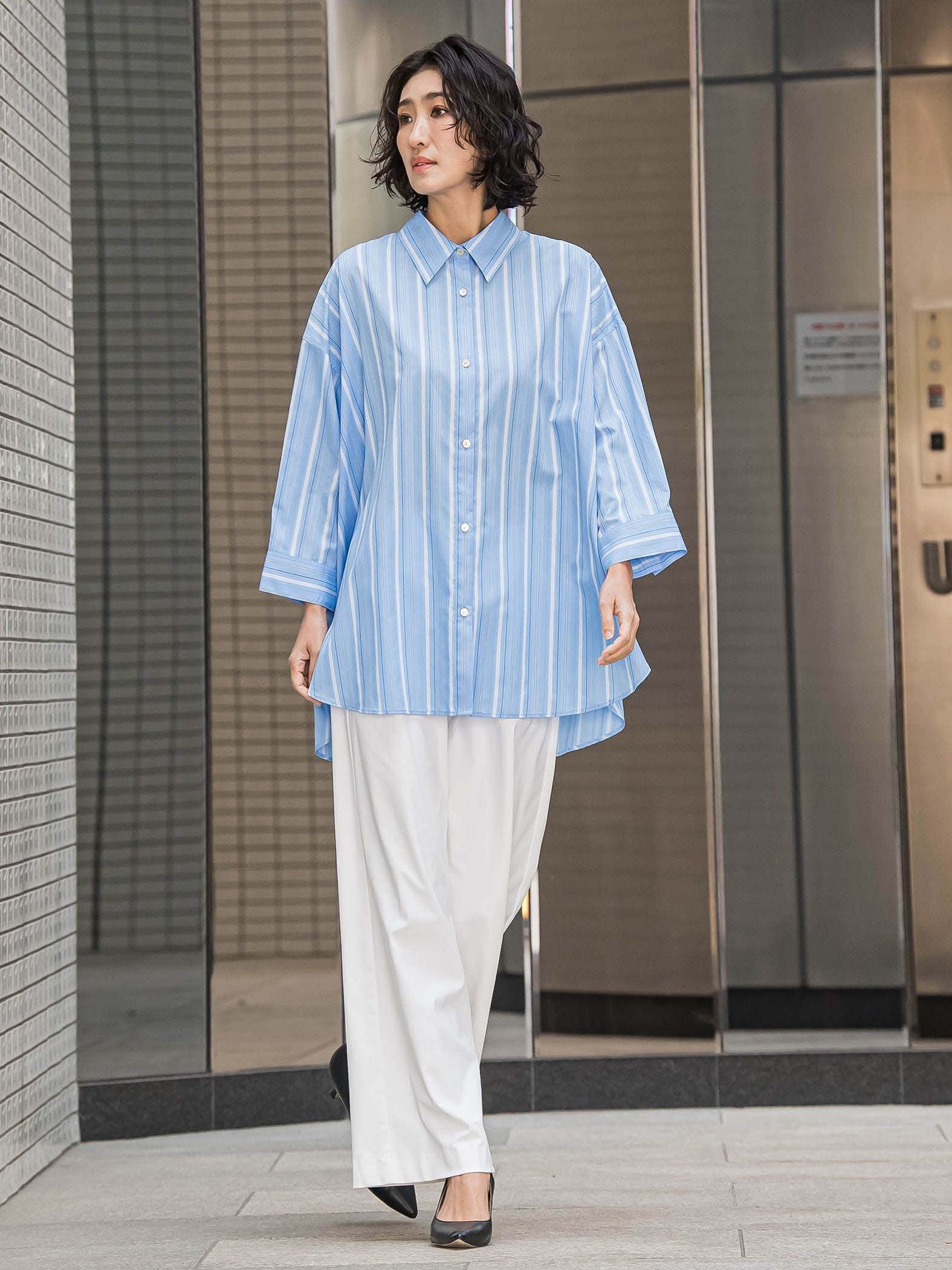 【WEB限定】ハイテンションワイドパンツ≪洗濯機で洗える≫