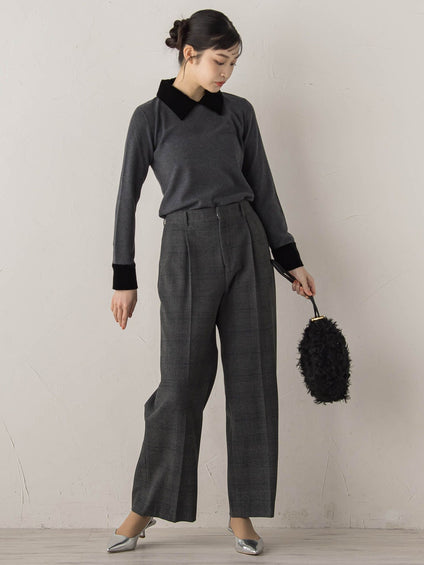 【新色追加】両面起毛ストレッチパンツ≪洗濯機で洗える≫