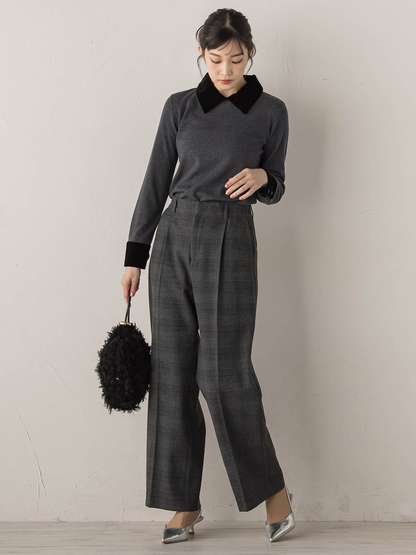 【新色追加】両面起毛ストレッチパンツ≪洗濯機で洗える≫