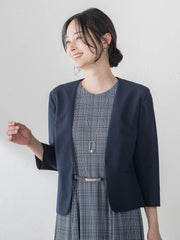 ジャージーノーカラージャケット