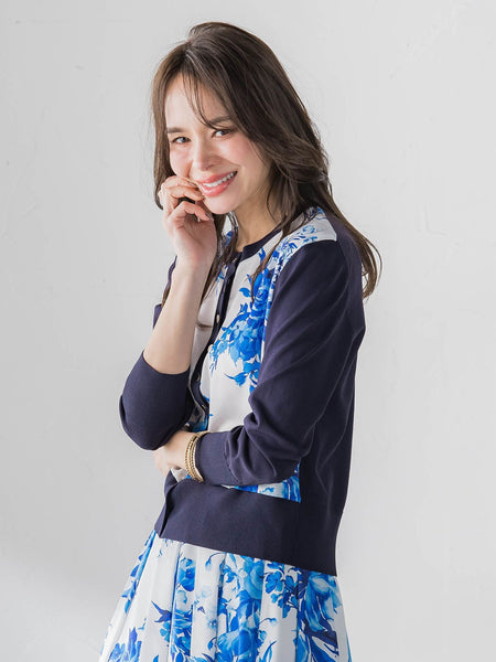 ビッグフラワーブーケカーディガン