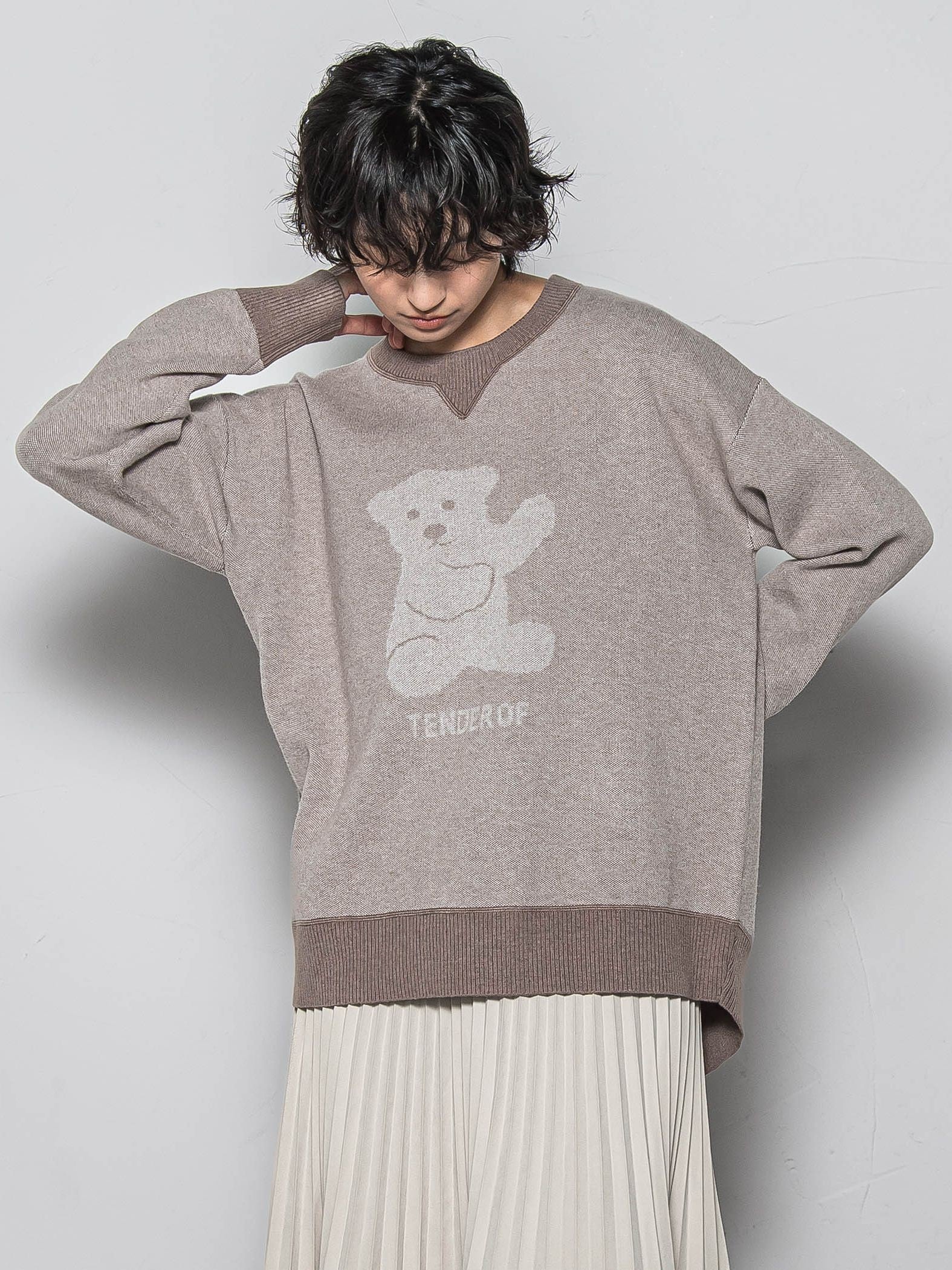 BEARジャカードニット≪手洗い可能≫