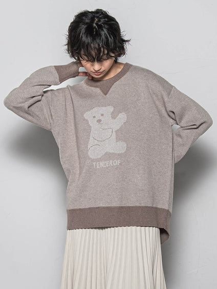 BEARジャカードニット≪手洗い可能≫