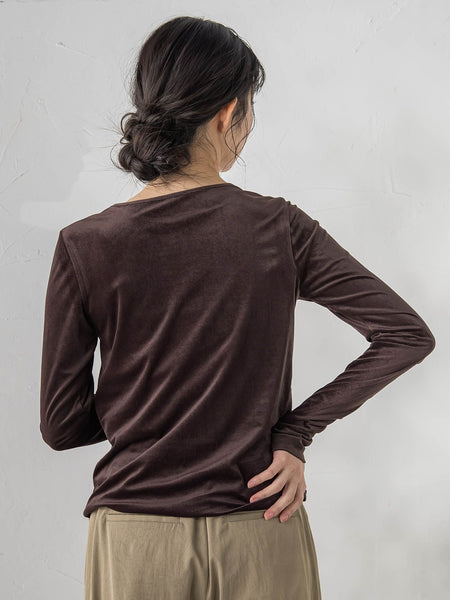 シアーベロアカットソー≪手洗い可能≫