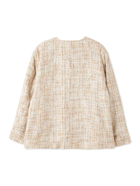 チュールレイヤーセットツィードジャケット