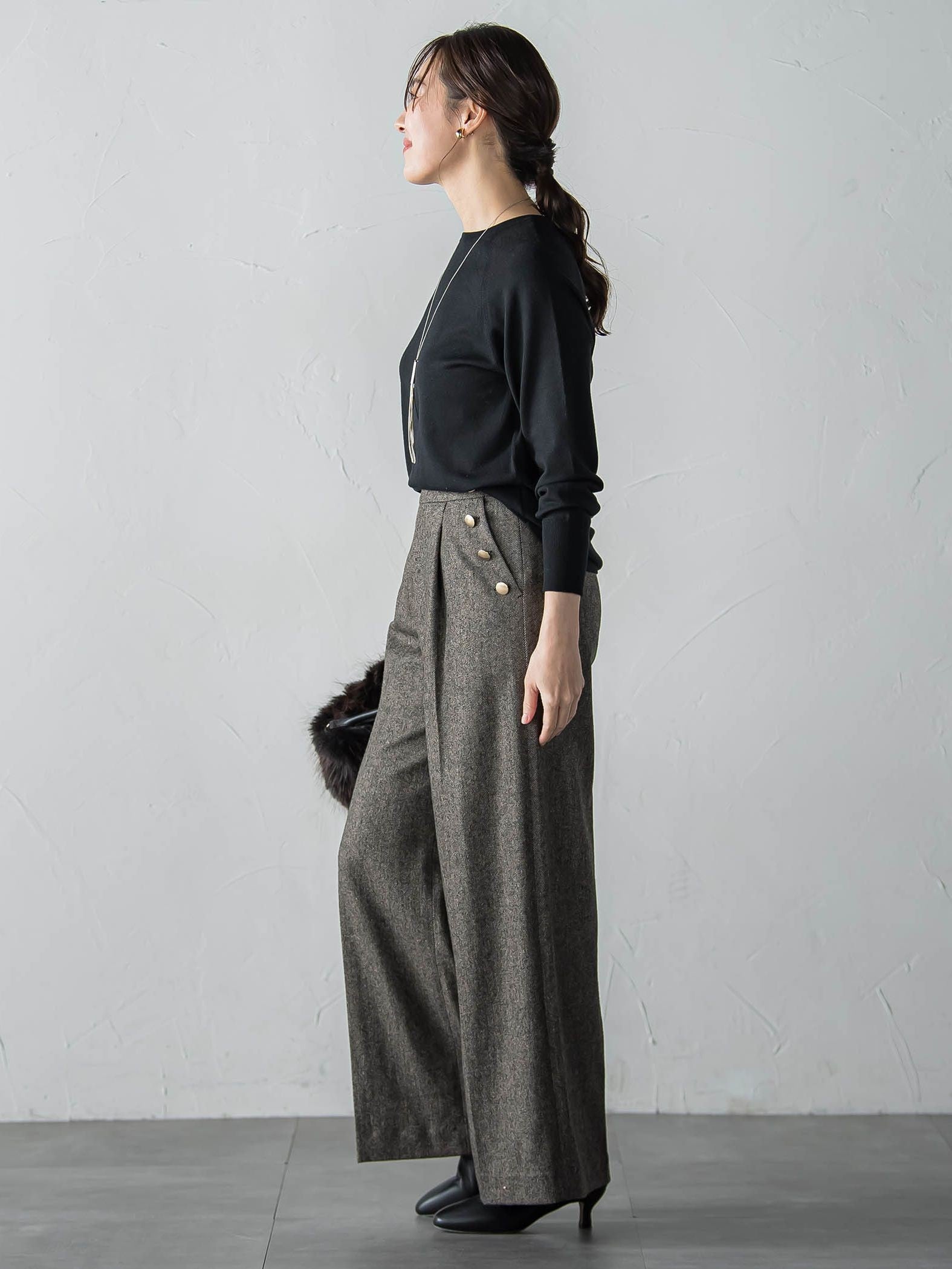 【WEB限定】エレカットベーシックニット