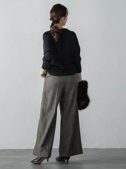 【WEB限定】エレカットベーシックニット