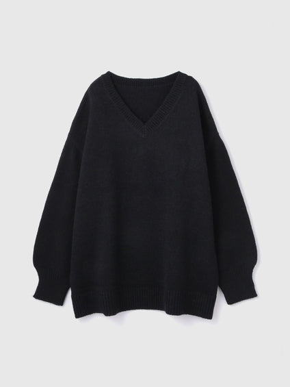 アルパカタッチVネックニットプルオーバー≪手洗い可能≫