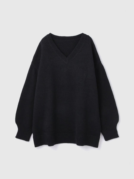 アルパカタッチVネックニットプルオーバー≪手洗い可能≫