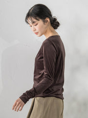 シアーベロアカットソー≪手洗い可能≫