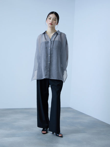 リネンライクボイルシャツ