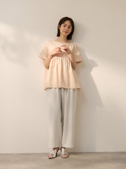 2WAYメランジツイルタックワイドパンツ