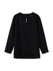 トリクシオンキーネックブラウス≪セットアップ対応/手洗い可能≫