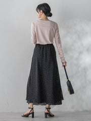 オーガンジーレイヤードスカート