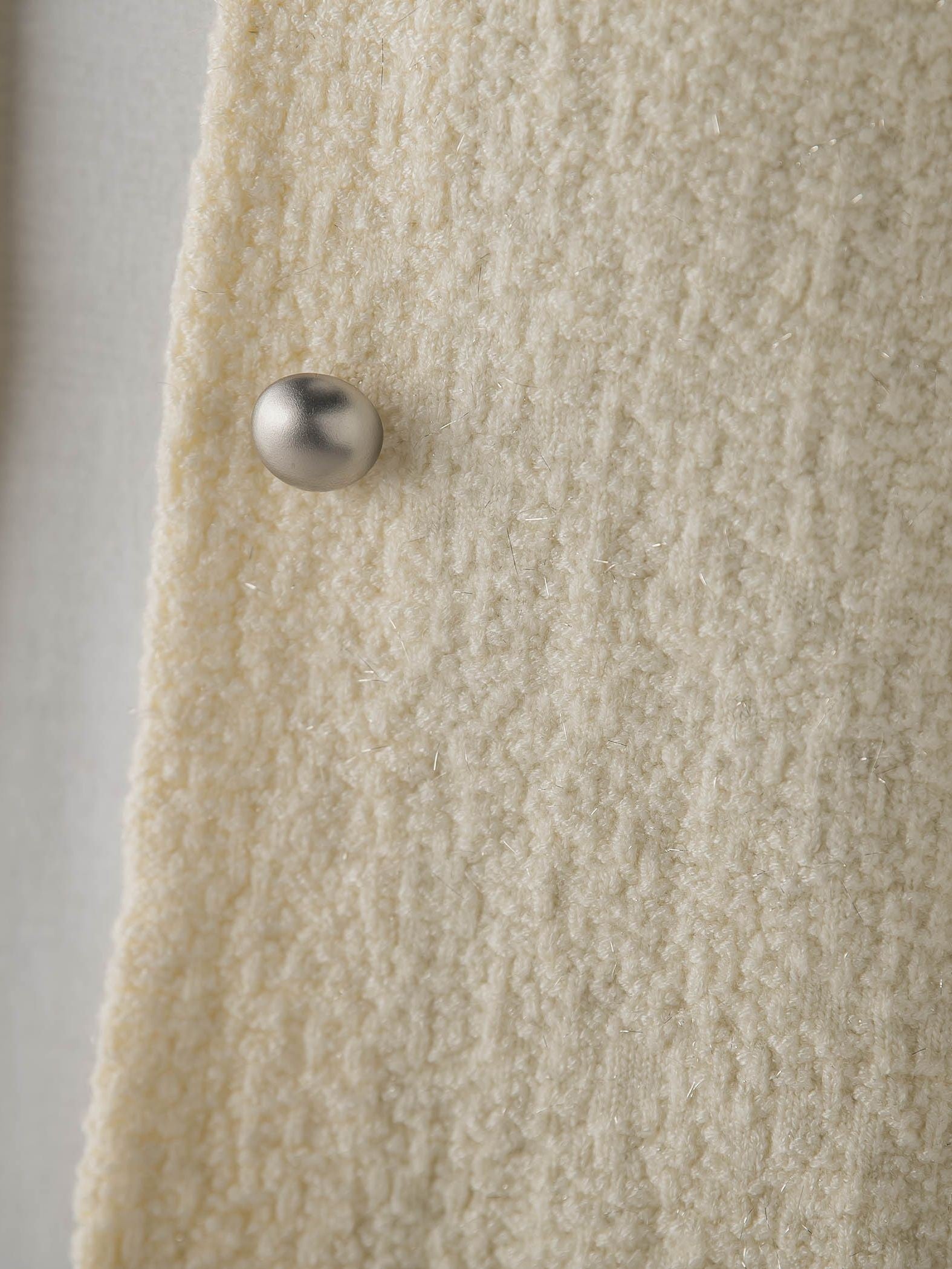 フクレジャガードニットカーディガン≪手洗い可能≫