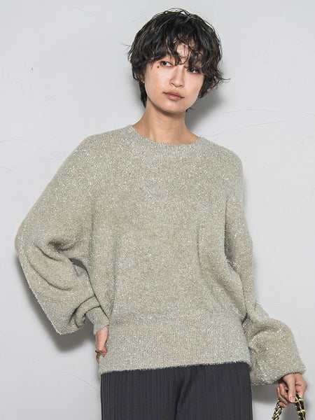 【WEB限定】ラメフェザーニット≪手洗い可能≫