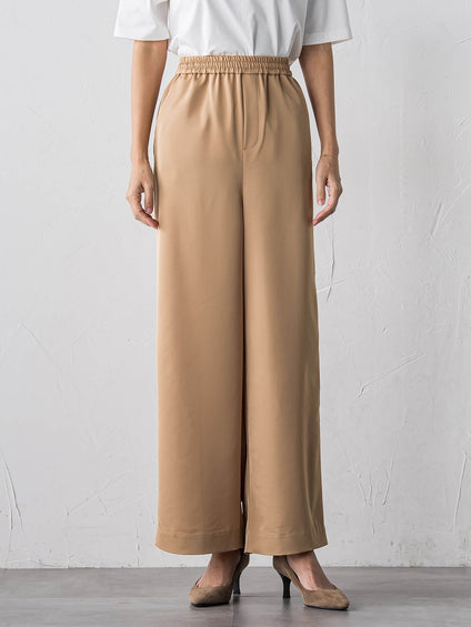 【大きいサイズ】【受注会限定】トリアセチノワイドパンツ