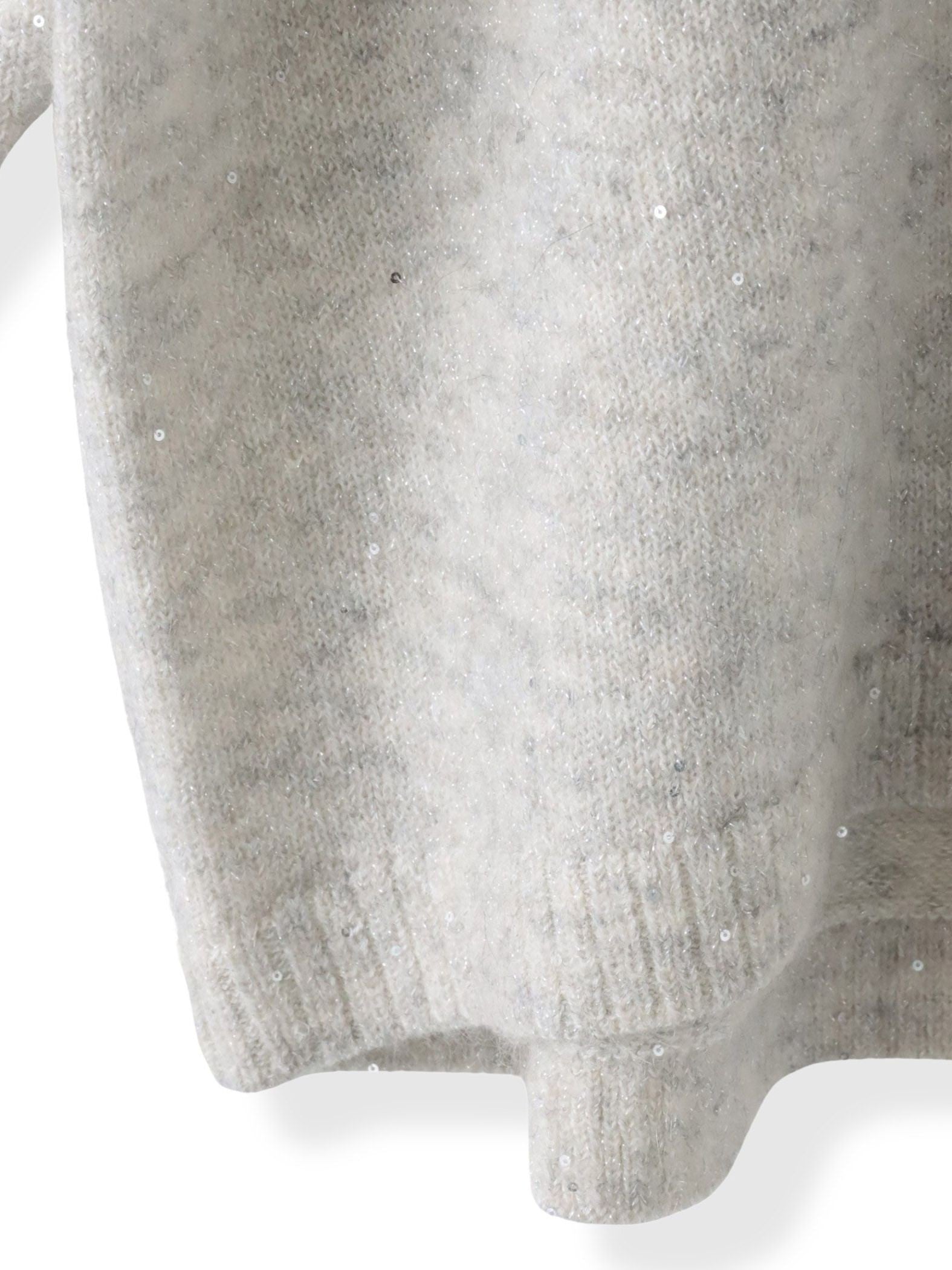 スパンコールクルーネックニット≪洗える≫