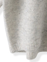 スパンコールクルーネックニット≪洗える≫