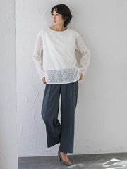 【WEB限定】マルーデデニムワイドパンツ