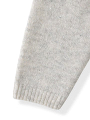 スパンコールクルーネックニット≪洗える≫