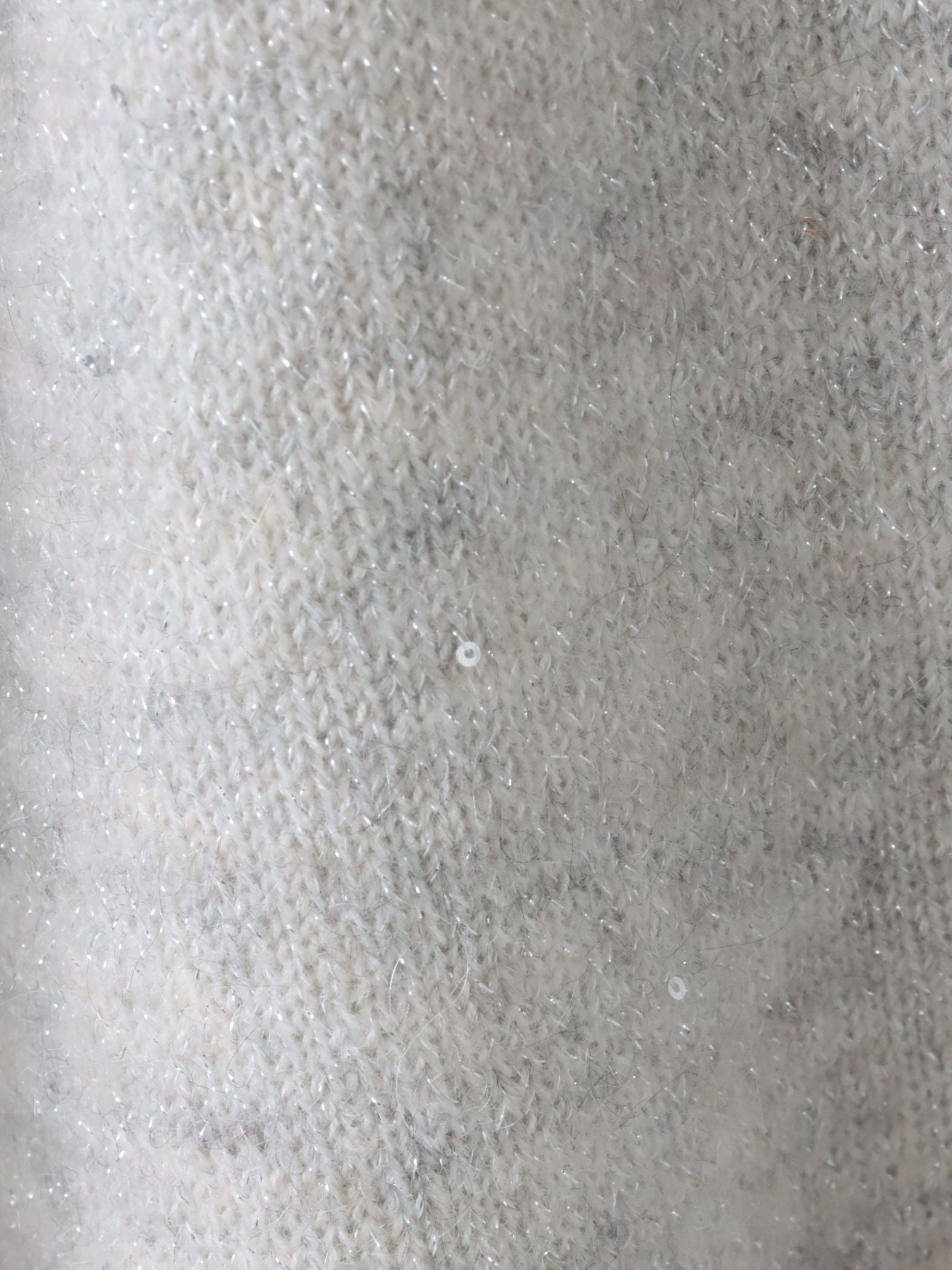 スパンコールクルーネックニット≪洗える≫