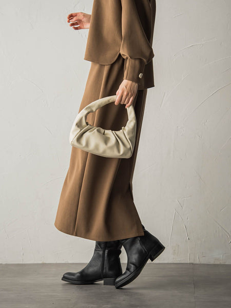 ジョーゼットダンボールAラインスカート≪セットアップ対応/洗濯機で洗える≫