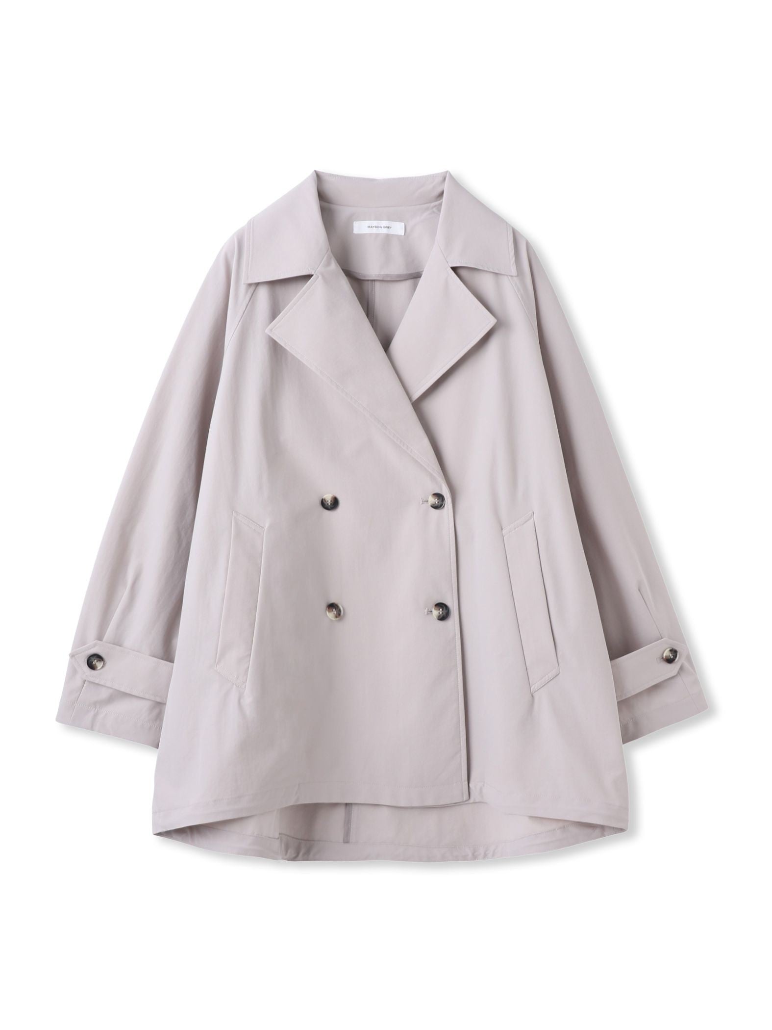 撥水オーバーミドルトレンチコート≪手洗い可能≫