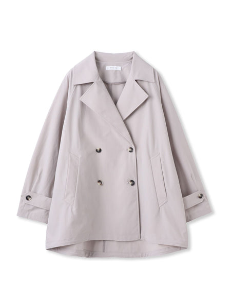 撥水オーバーミドルトレンチコート≪手洗い可能≫
