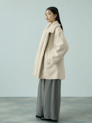 フェイクムートンミドルダブルコート