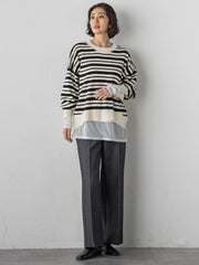 【WEB限定/大きいサイズ】”まるで毛布”とろける裏起毛ワイドパンツ