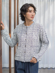 ツイードカーディガン