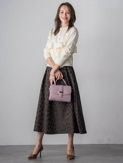 【WEB限定】フリルクルーカーディガン