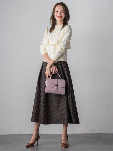 【WEB限定】フリルクルーカーディガン