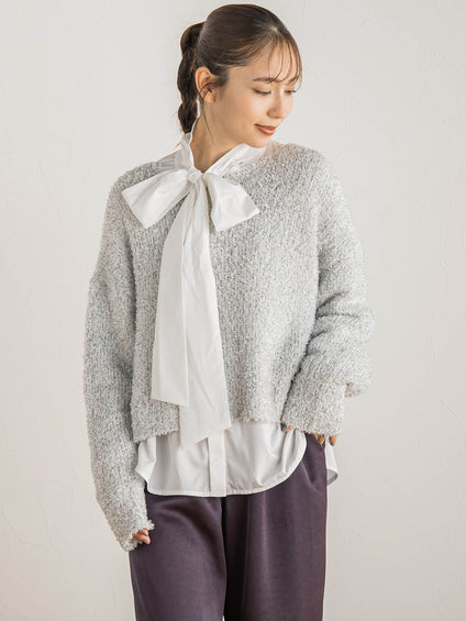 ラメミックスプルオーバー≪手洗い可能≫