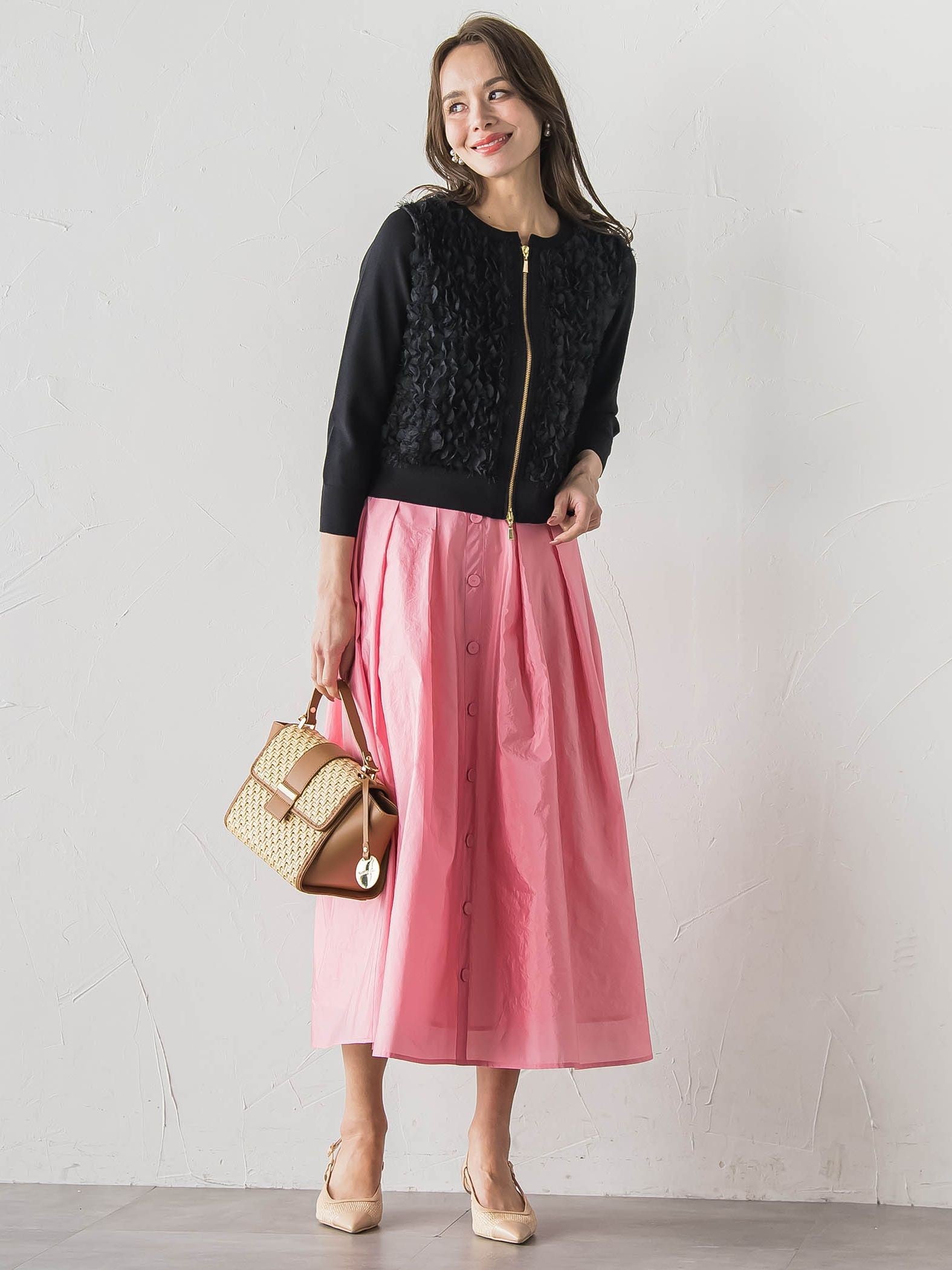 FAIRY AIRYジップカーディガン