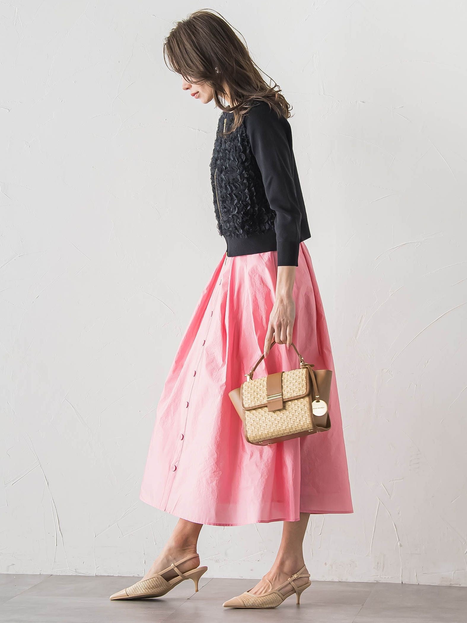 FAIRY AIRYジップカーディガン