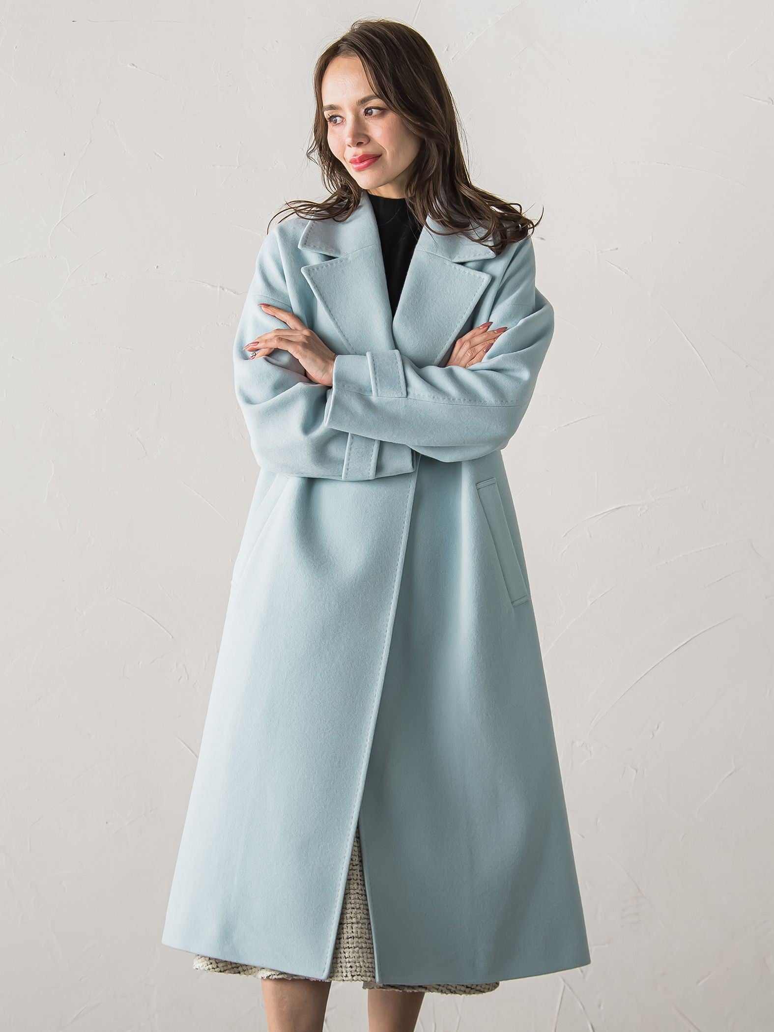 テーラードカラーコート