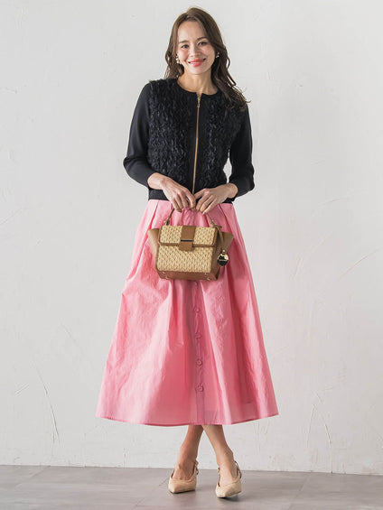 FAIRY AIRYジップカーディガン