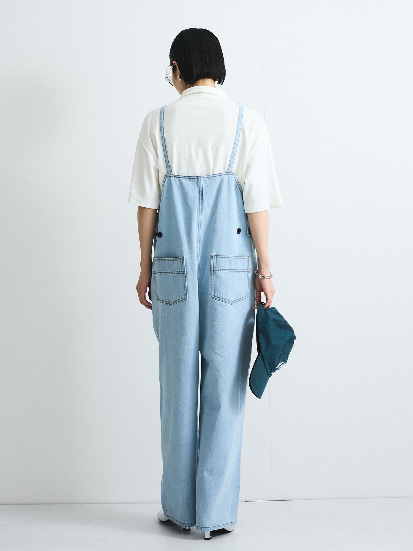 ライトオンスデニムサロペットパンツ≪手洗い可能≫