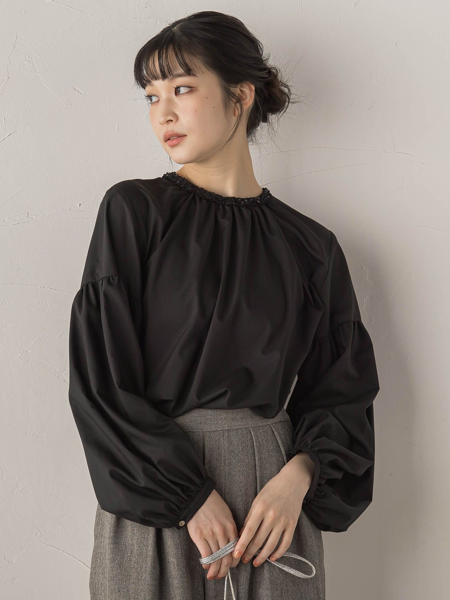 ブレードブラウス≪洗濯機で洗える≫