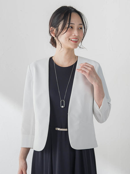 ジャージーノーカラージャケット