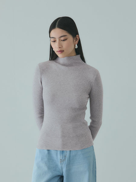 サムホールハイネックニットプルオーバー≪手洗い可能≫