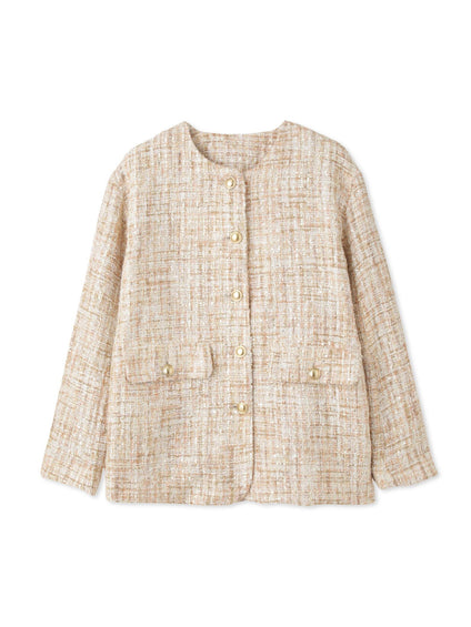 チュールレイヤーセットツィードジャケット