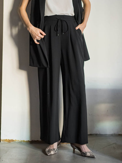 【カタログ掲載】キレイ×リラックス アムンゼンワイドパンツ≪接触冷感/UV/洗濯機で洗える≫