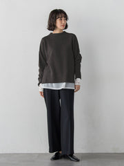 【大きいサイズ】ヘリンボーンニット