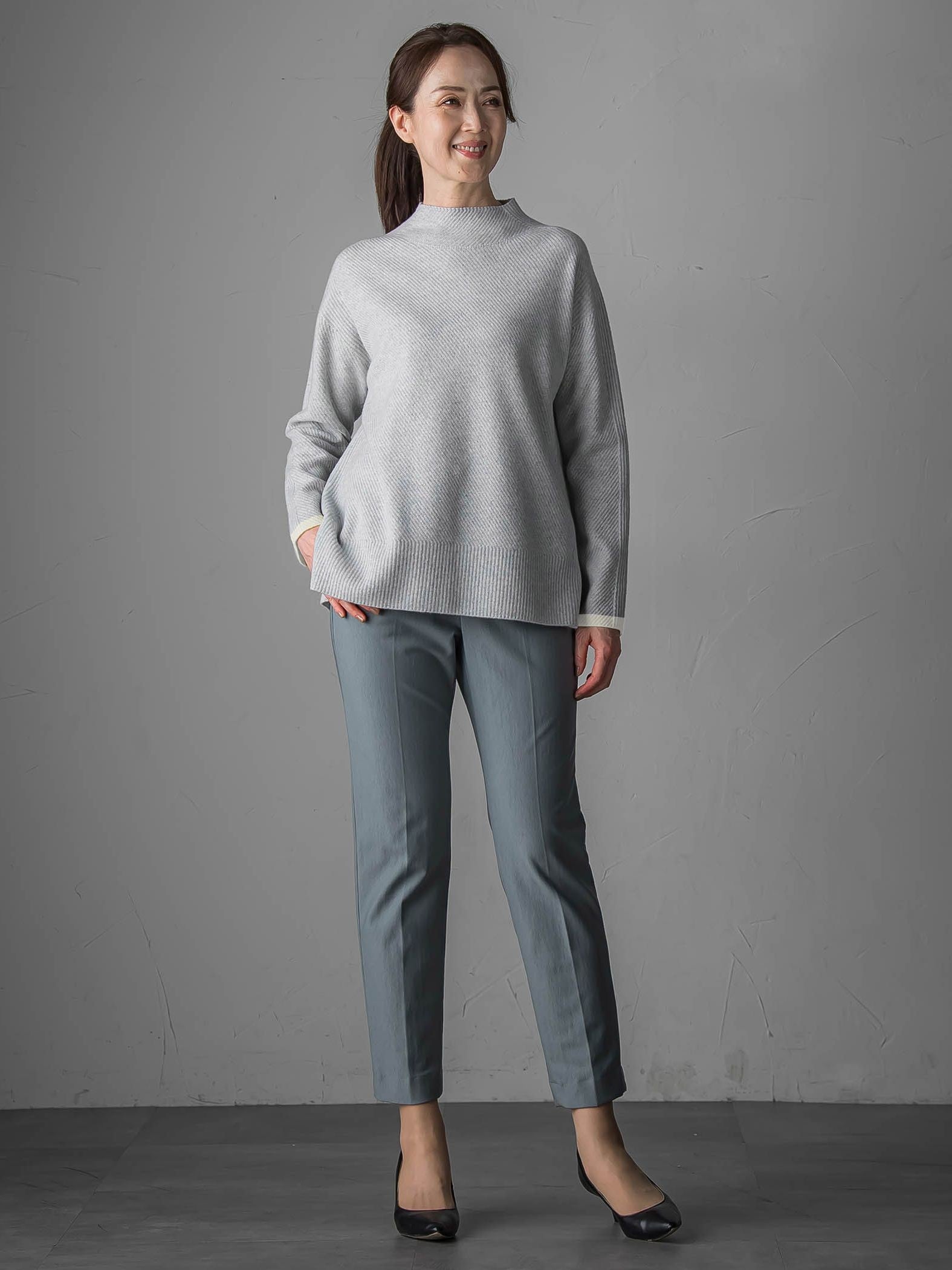 配色CHESSニット