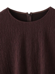 つぶつぶジョーゼットカットソー≪洗濯機で洗える≫